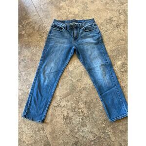 Lucky Brand 221 Original Straight, denim jeans, women's size 36W, 32L